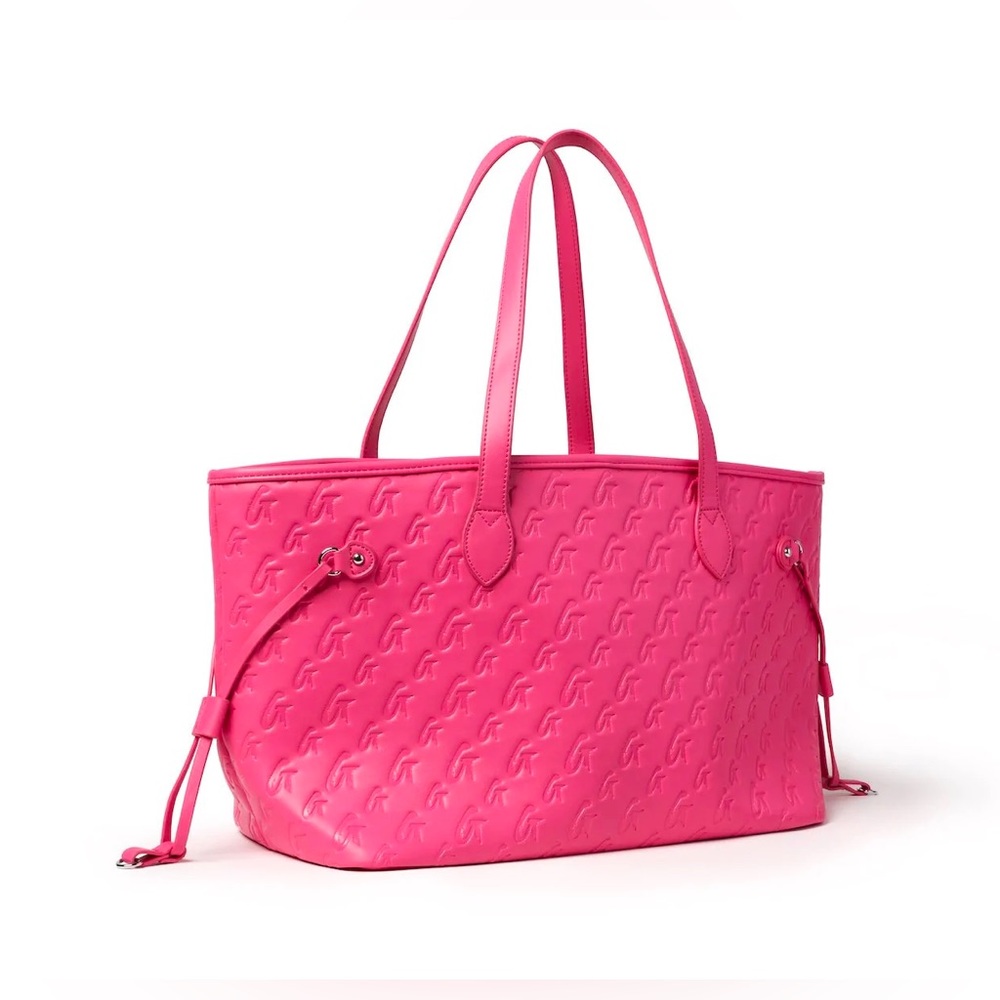 monogram glamaholic pink tote bag